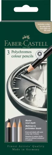 Faber-Castell Polychromos művész színesceruza készlet, 3 db-os - Óra
