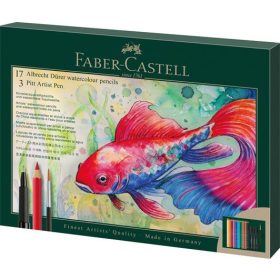   Faber-Castell Albrecht Dürer akvarell és Pitt Artist toll készlet - 17 + 3 db