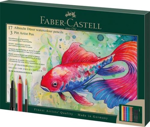 Faber-Castell Albrecht Dürer akvarell és Pitt Artist toll készlet - 32 + 4 db