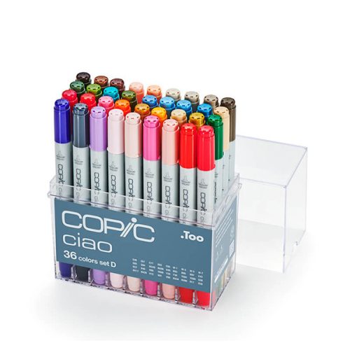 Copic Ciao alkoholos marker, 36 darabos 'D' készlet