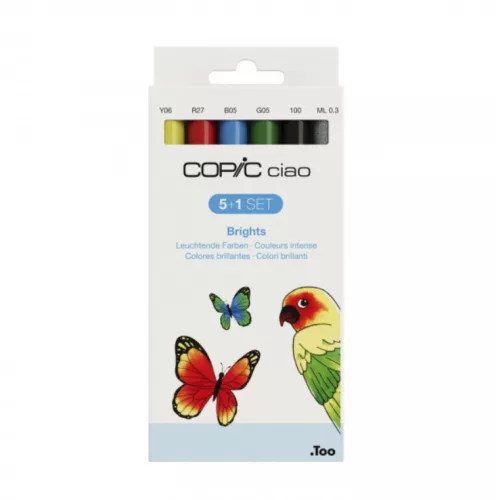 Copic Ciao alkoholos marker készlet, 5+1 db, élénk színek