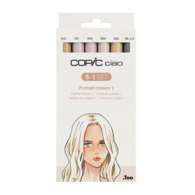 Copic Ciao alkoholos marker készlet, 5+1 db, portré 1.