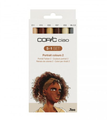 Copic Ciao alkoholos marker készlet, 5+1 db, portré színek 2.