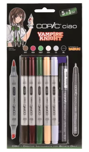 Copic Ciao alkoholos marker készlet, 5+1 db, Vampire Knight