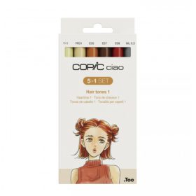 Copic Ciao alkoholos marker készlet, 5+1 db, hajszínek 1.