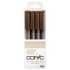 Copic Multiliner tűfilc készlet, 4 db - szépia