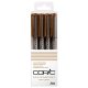 Copic Multiliner tűfilc készlet, 4 db - szépia