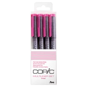 Copic Multiliner tűfilc készlet, 4 db - rózsaszín