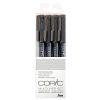 Copic Multiliner tűfilc készlet, 4 db - meleg szürke