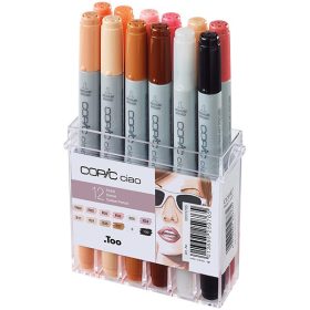 Copic Ciao alkoholos marker, 12 db-os készlet - bőrszínek