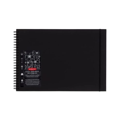 Derwent Black Book fekete lapos A3-as rajztömb