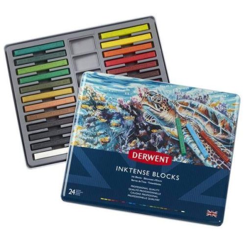 Derwent Inktense Blocks akvarellkréta, 24 db-os