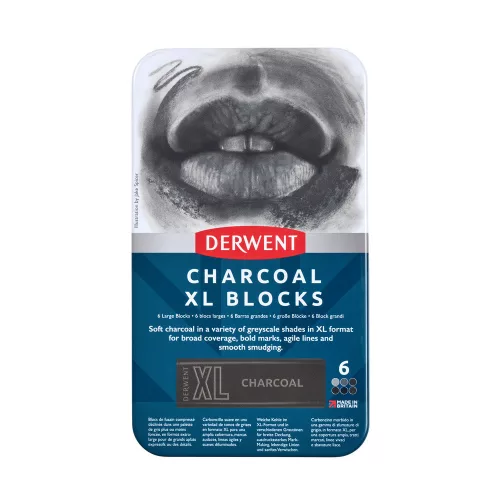 Derwent XL szénkréta  6 db-os készlet