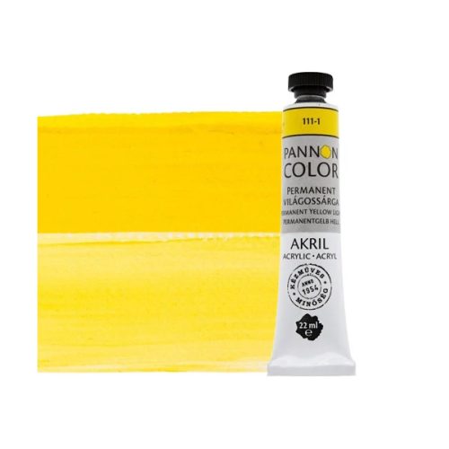 Pannoncolor akrilfesték - 22 ml, 111 - Permanent világossárga (1)