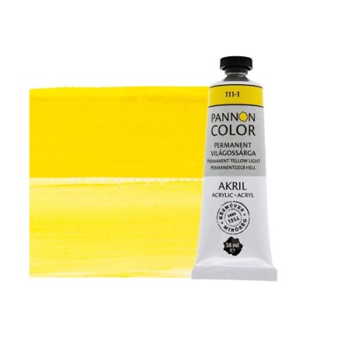 Pannoncolor akrilfesték - 38 ml, 111 - Permanent világossárga (1)