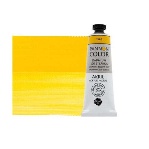 Pannoncolor akrilfesték - 38 ml, 134 - Kadmium sötétsárga (2)