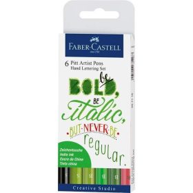 Faber-Castell PITT szépírás/kalligráfia "Bold" filc készlet 6 db   Faber-Castell PITT szépírás/kalligráfia "Bold" filc készlet 6 db