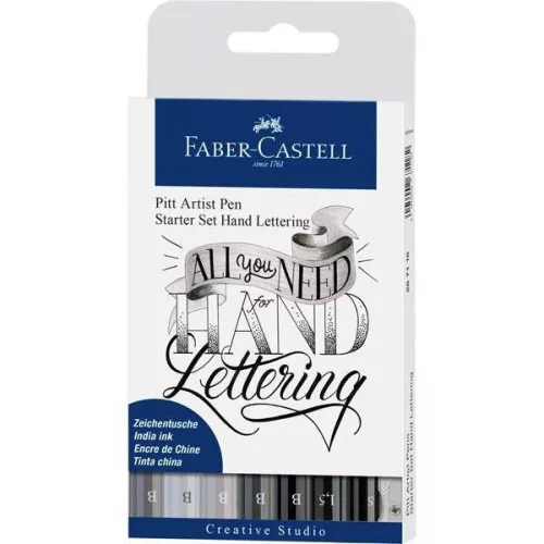 Faber-Castell Pitt szépírás/kalligráfia kezdőkészlet, 9 db-os