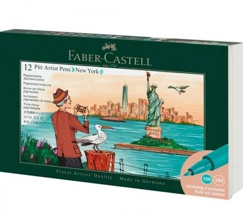 Faber-Castell Pitt Artist ecsetfilc készlet, 12 db - New York