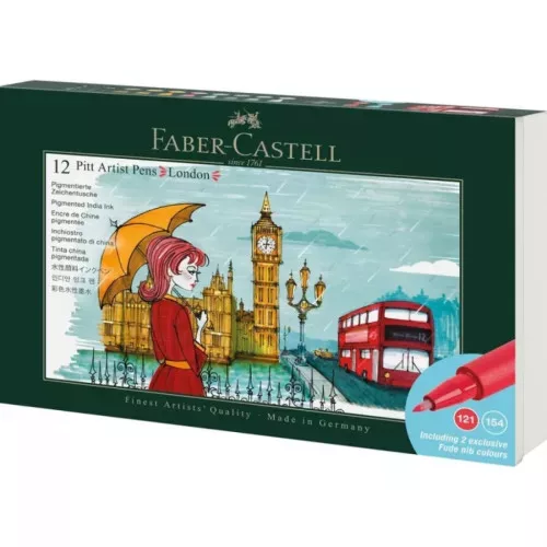 Faber-Castell Pitt Artist ecsetfilc készlet, 12 db - London