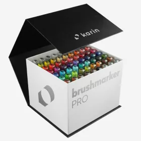   Karin Brushmarker PRO ecsetfilc Megabox (60 szín + 3 blender)