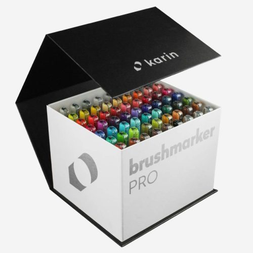 Karin Brushmarker PRO ecsetfilc Megabox (60 szín + 3 blender)
