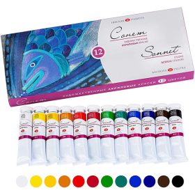 St. Petersburg Sonnet akrilfesték - 12 db