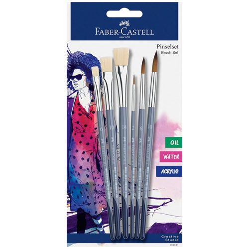 Faber-Castell Creative Studio ecsetkészlet - 6 db