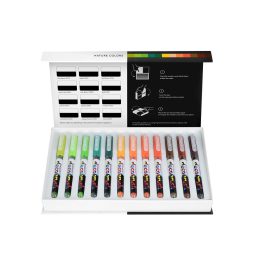   Karin Pigment Decobrush ecsetfilc 12db-os készlet - Természet színei