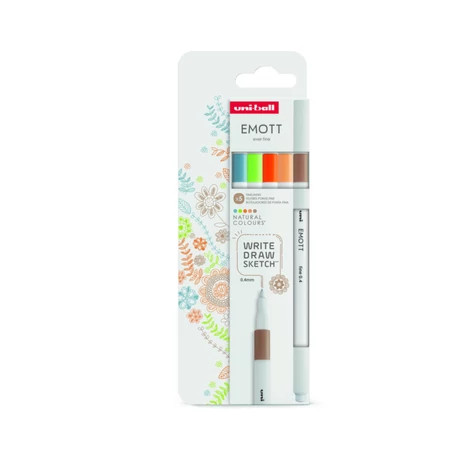 UNI Emott tűfilc készlet, 5 db - Natural