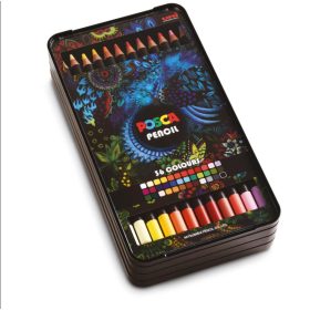 UNI Posca olajbázisú színesceruza készlet, 36 db