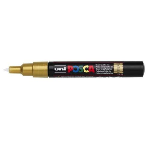 Uni Posca dekormarker - 0,7 mm hegyvastagság (PC-1M), Arany