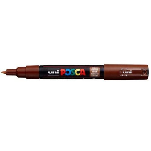 Uni Posca dekormarker - 0,7 mm hegyvastagság (PC-1M), Barna