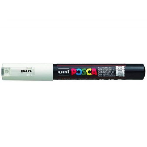 Uni Posca dekormarker - 0,7 mm hegyvastagság (PC-1M), Fehér
