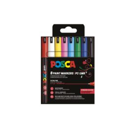Uni Posca dekormarker készlet (PC-1MR) - 8 darab, alap