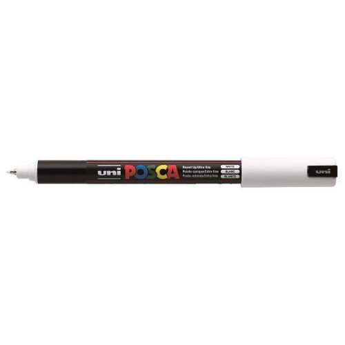Uni Posca dekormarker - 0,7 mm, tűhegyű (PC-1MR), Fehér