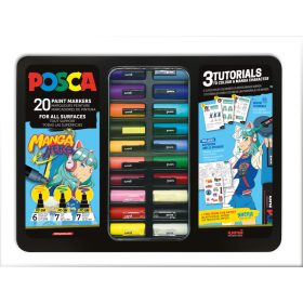 UNI Posca dekormarker készlet 20 db - MANGA