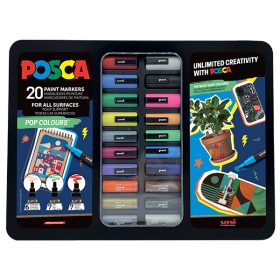 UNI Posca dekormarker készlet 20db POP