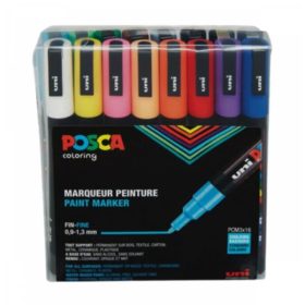 Uni Posca dekormarker készlet (PC-3M), 16 db