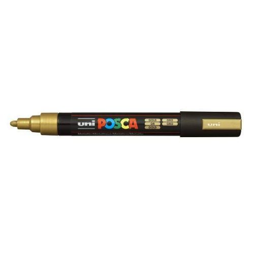 Uni Posca dekormarkerek - 1,8-2,5 mm hegyvastagság (PC-5M), Arany