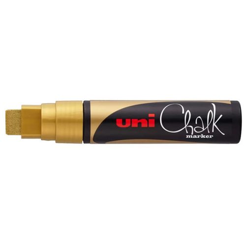 Uni Chalk folyékony kréta filc vágott heggyel - PWE-17K, arany