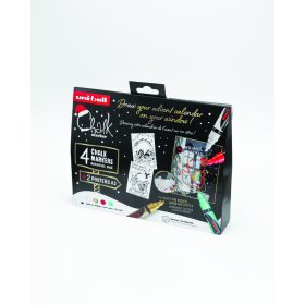 UNI Chalk krétafilc készlet – 4 db, tradicionális