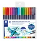 Staedtler Marsgraphic Duo elmosható ecsetfilc, 18 db-os