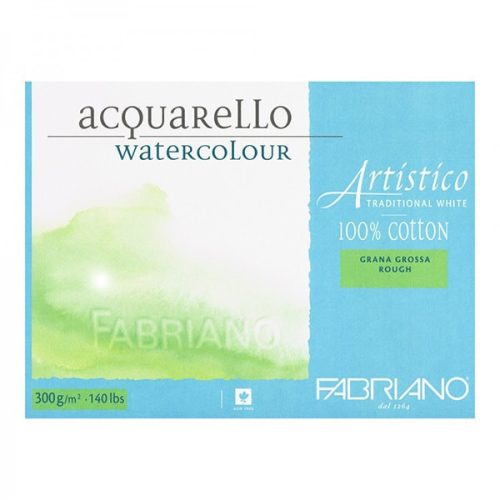 Fabriano Artistico 100% pamut akvarellpapír, rough, traditional white, 23x30,5 cm