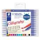 Staedtler Calligraphy duo vágottvégű filc készlet, 12 db