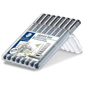 Staedtler Pigment Liner 8 db-os fekete tűfilc készlet