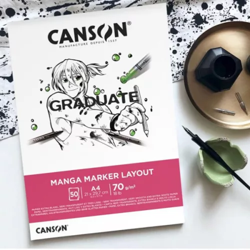 Canson Graduate Manga marker papírtömb - 70 g, 21x29,7 cm (A4)