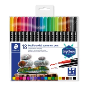 Staedtler kéthegyű alkoholos marker, 18 db-os