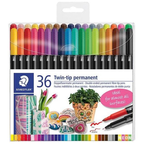 Staedtler kéthegyű alkoholos marker, 36 db-os