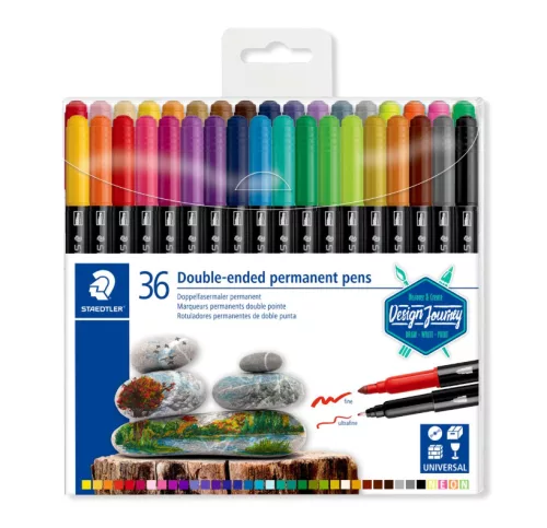 Staedtler kéthegyű alkoholos marker, 36 db-os